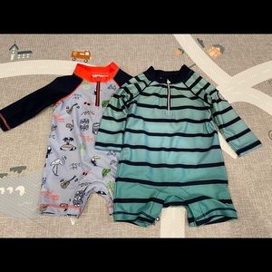 Two Baby Gap Swim One-Piece